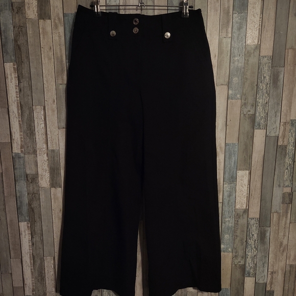 Derek Lam 10 Crosby Crop Pants  Size 6 Black - Picture 2 of 10